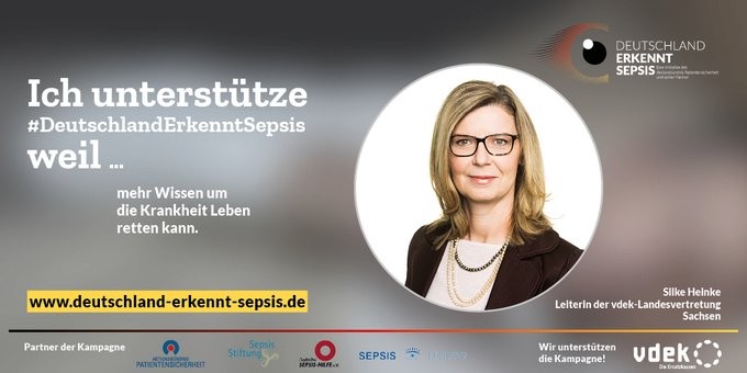 #DeutschlandErkenntSepsis vdek Heinke Sachsen Sepsis Kampagne