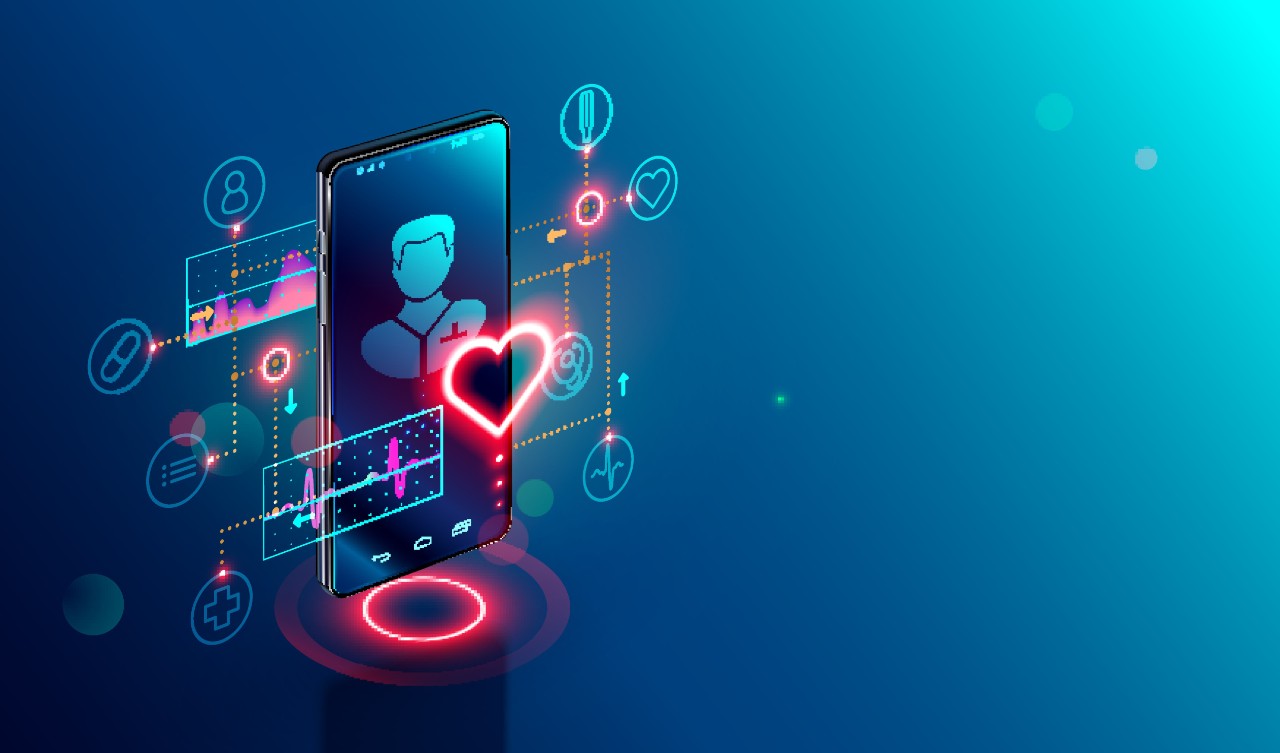 Online tele medicine isometric concept. Medical consultation and treatment via application of smartphone connected internet clinic. Online tele medicine isometric concept. Medical consultation and treatment via application of smartphone connected internet clinic.