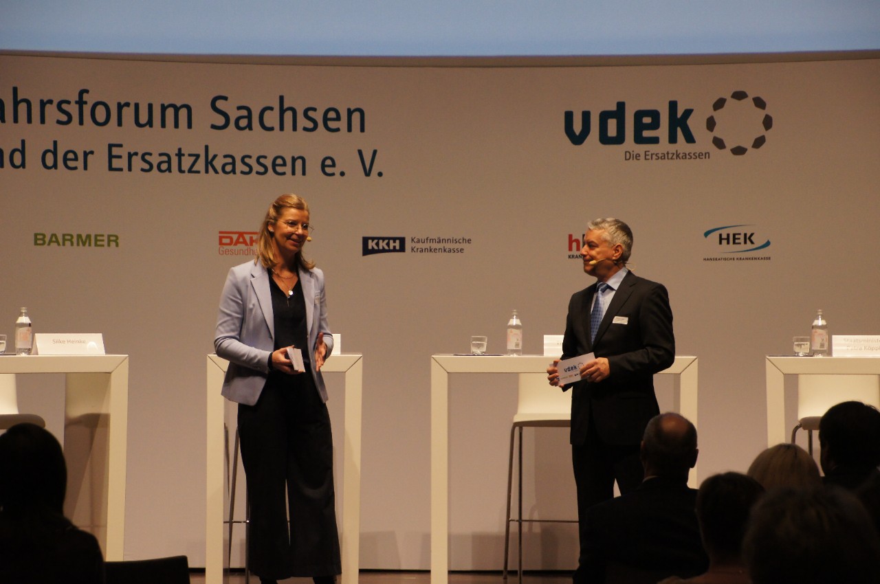 vdek-Neujahrsforum 2023 Dresden Landesvertretung Sachsen Er&ouml;ffnung Silke Heinke