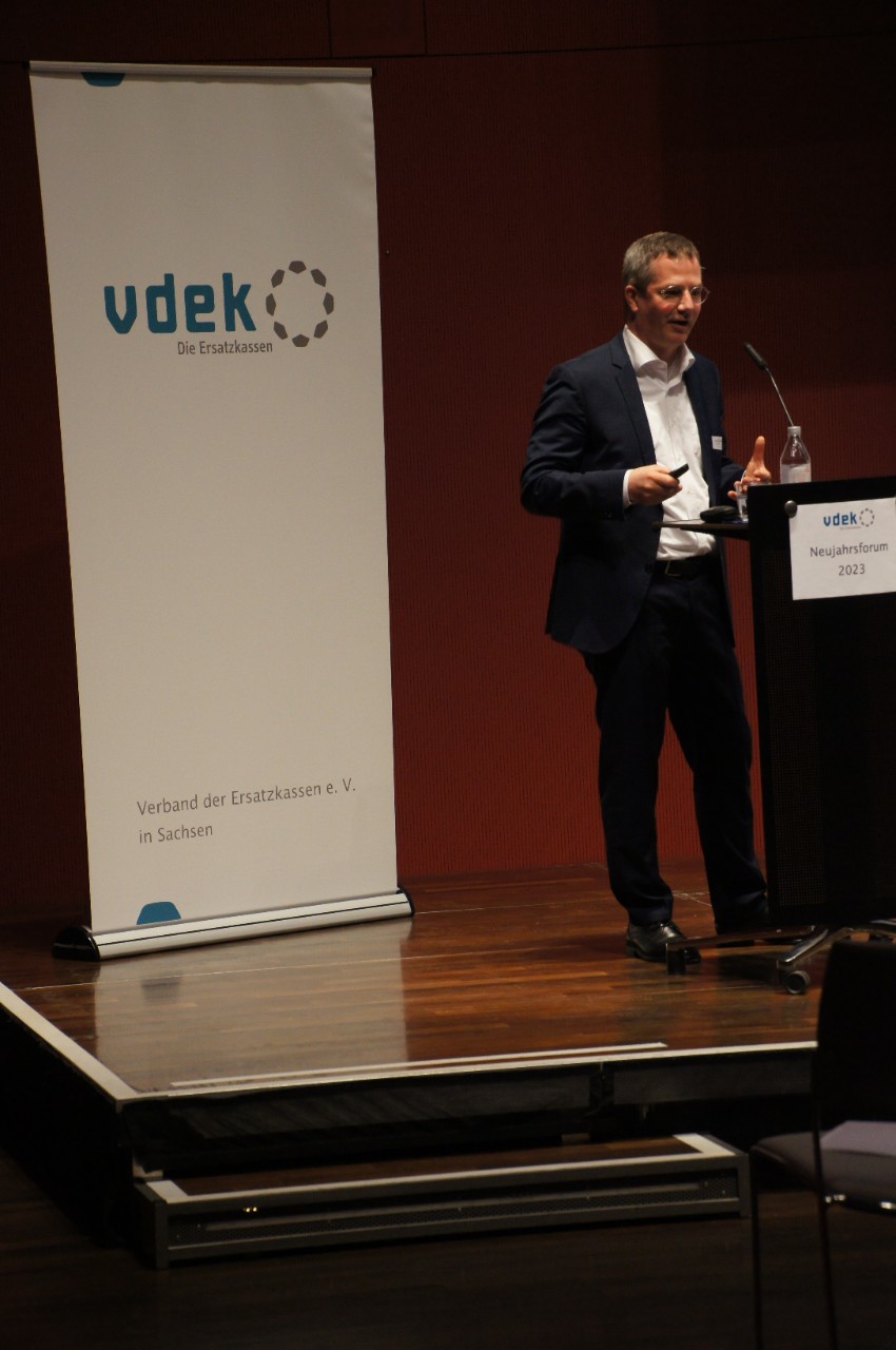 vdek-Neujahrsforum 2023 Dresden Landesvertretung Sachsen Impulsreferat Boris von Maydell