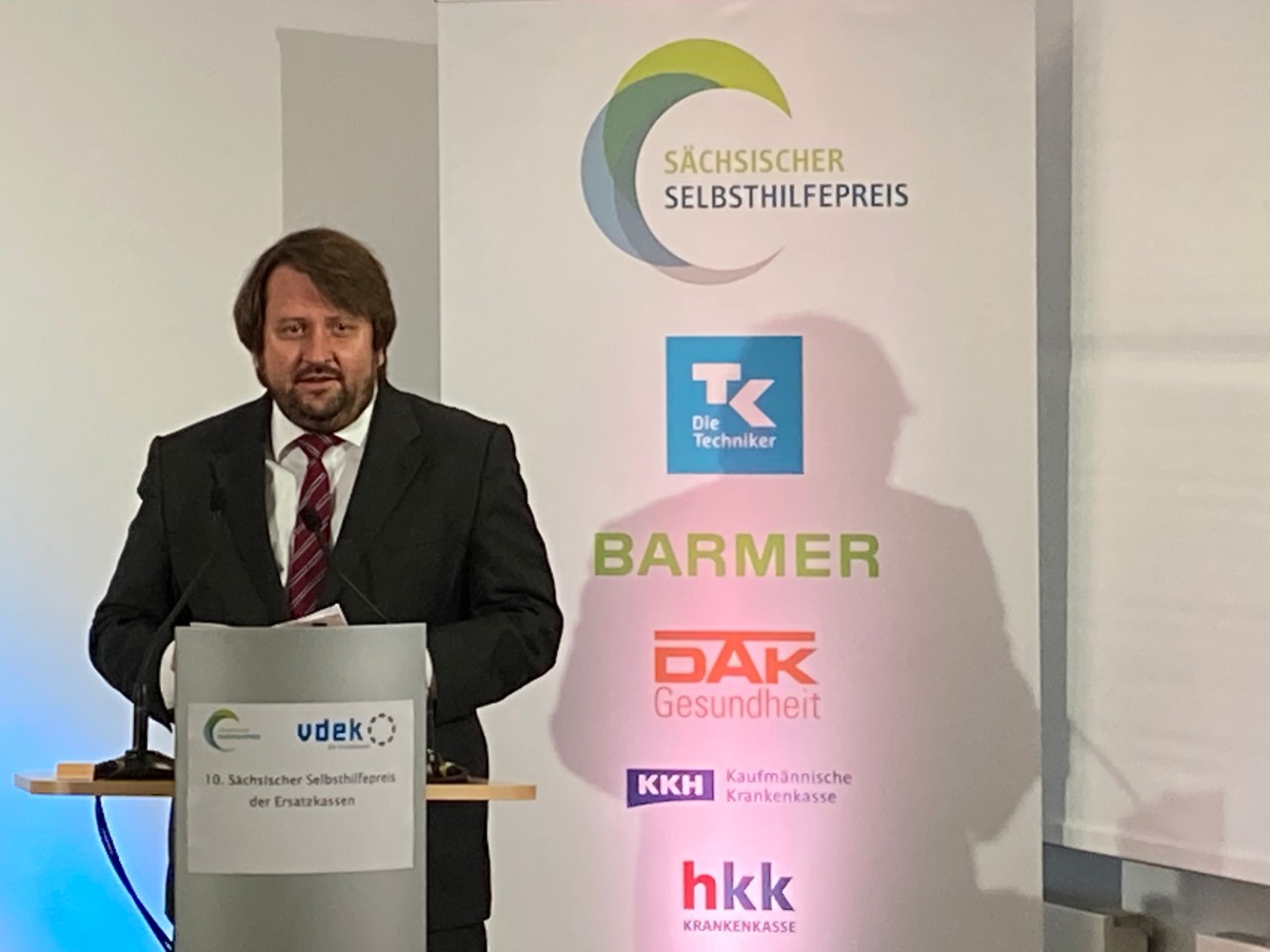 Preistr&auml;ger &amp; Laudator beim 10. S&auml;chsischen Selbsthilfepreis der Ersatzkassen am 5.11.2021