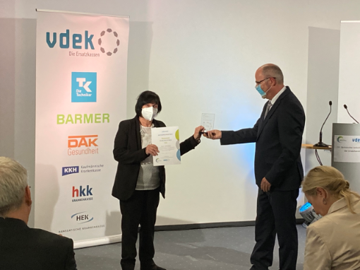 Preisträger & Laudator beim 10. Sächsischen Selbsthilfepreis der Ersatzkassen am 5.11.2021