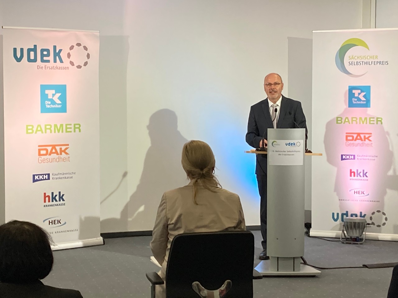 Preistr&auml;ger &amp; Laudator beim 10. S&auml;chsischen Selbsthilfepreis der Ersatzkassen am 5.11.2021