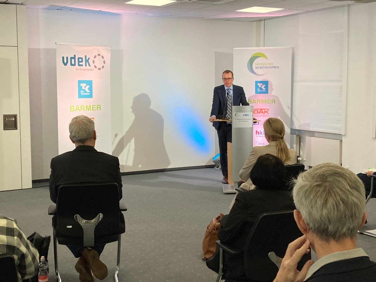 Verabschiedung beim 10. S&auml;chsischen Selbsthilfepreis der Ersatzkassen am 5.11.2021