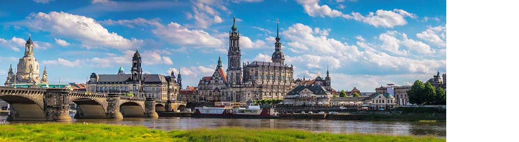 Dresden: Elbufer und Altstadt Dresden: Elbufer und Altstadt
