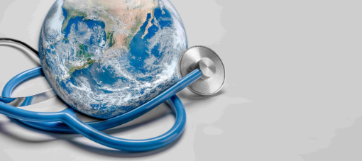 Klima Gesundheit Erde Stethoskop Planet