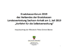 SAH Deckblatt Vortrag Ministerin SAH Deckblatt Vortrag Ministerin