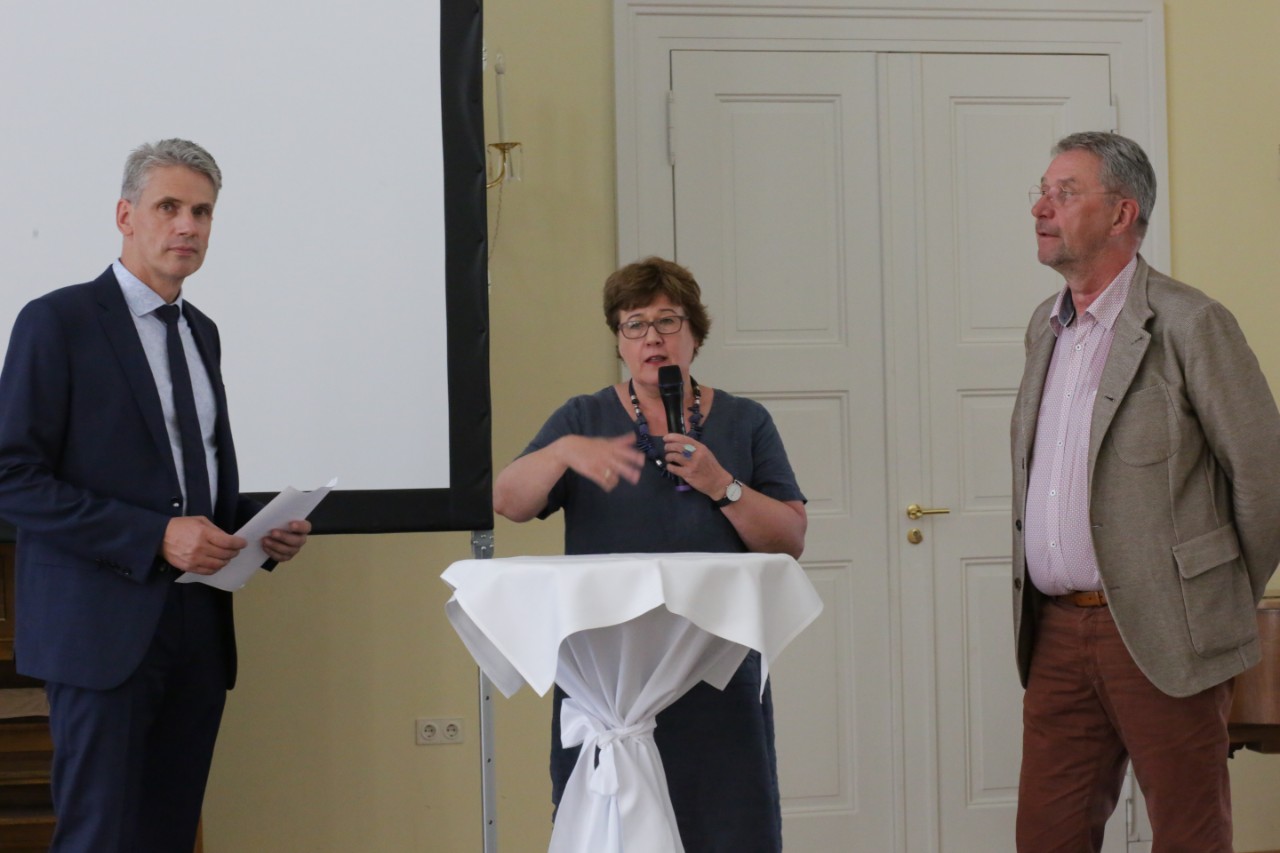 Talkrunde mit Dr. Klaus Holst, Petra Grimm-Benne und Uwe Klemens 
