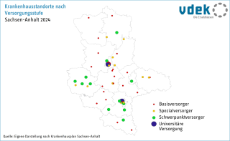 Krankenhausstandorte nach Versorgungsstufe Sachsen-Anhalt 2024 Krankenhausstandorte nach Versorgungsstufe Sachsen-Anhalt 2024
