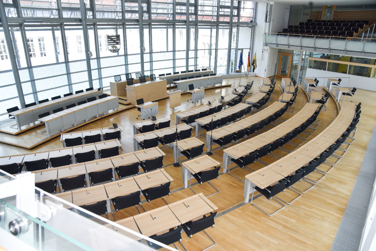 Plenarsaal des Landtags Sachsen-Anhalt