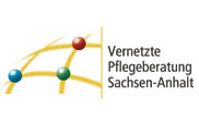 Logo mit der Aufschrift: Vernetzte Pflegeberatung Sachsen-Anhalt