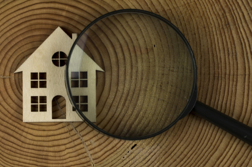 House with Magnifying Glass