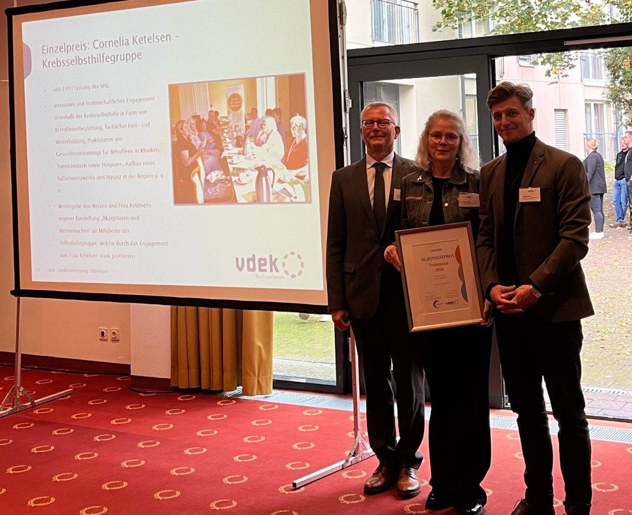 Einzelpreistr&auml;gerin Cornelia Ketelsen, Krebsselbsthilfe und Gesundheitstraining Kyffh&auml;user Kreis