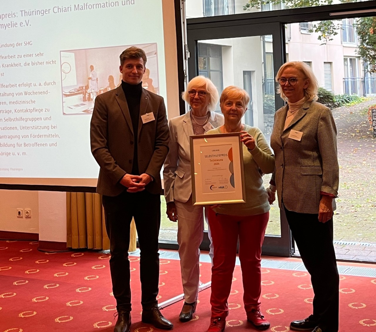 Gruppenpreis Th&uuml;ringer Chiara Malformation und Syringomelie e.V., vertreten durch Frau Eveline Schn&auml;pel