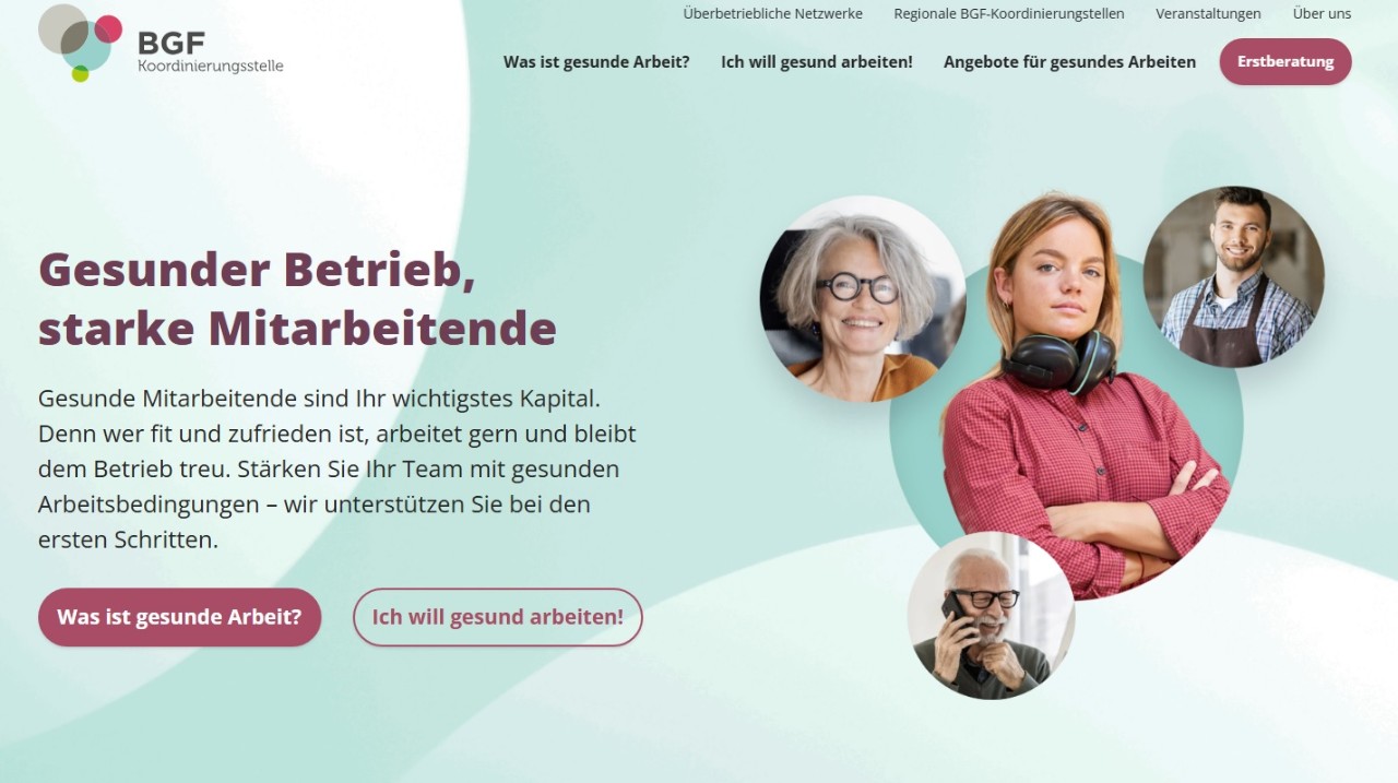 Screenshot einer Internetseite