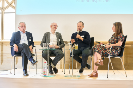 Prof. Hans Lilie, Alexander Brick und Dr. Albrecht Günther im Gespräch mit Anne Osterland
