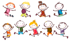 Illustration: Fröhliche Kinder Illustration: Fröhliche Kinder