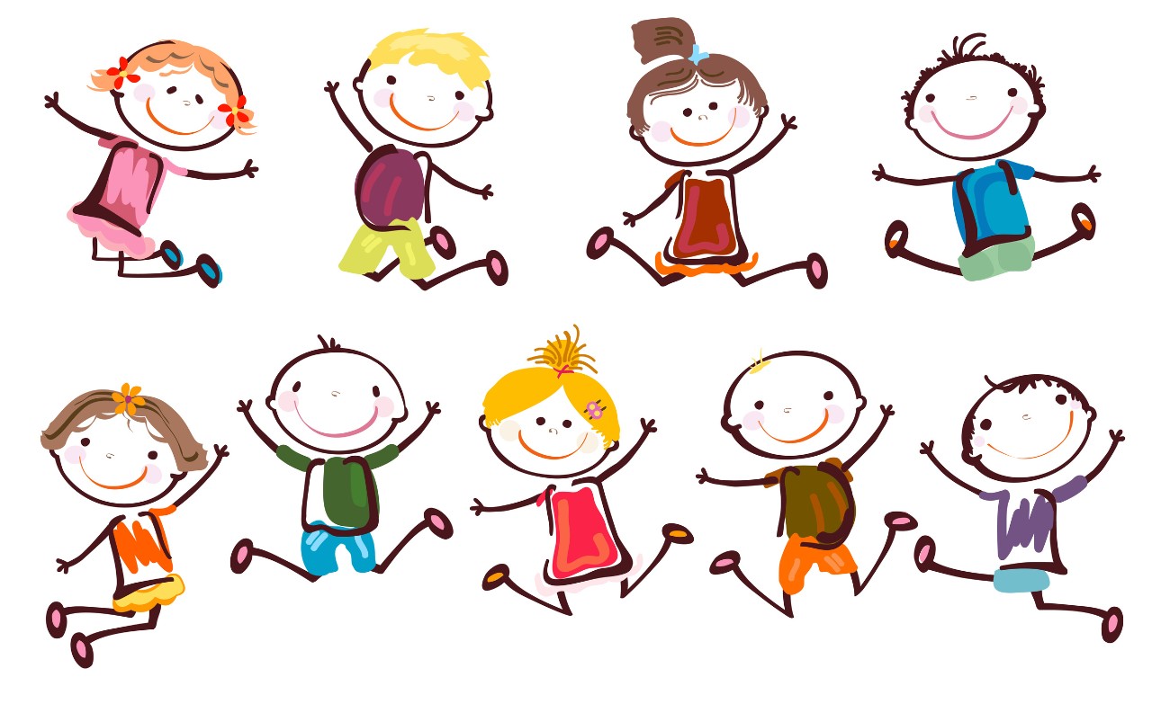 Illustration: Fröhliche Kinder Illustration: Fröhliche Kinder