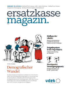 Titelblatt ersatzkasse magazin. 9./10.2011