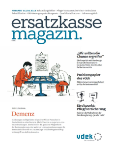 Titelblatt ersatzkasse magazin. 1./2.2012
