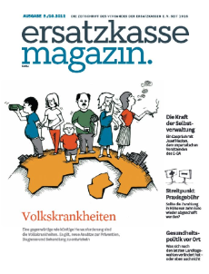 Titelblatt ersatzkasse magazin. 9./10.2012