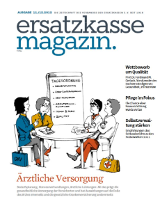 Titelblatt ersatzkasse magazin. 11./12.2012 Titelblatt ersatzkasse magazin. 11./12.2012