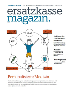 Titelblatt ersatzkasse magazin. 5./6.2013