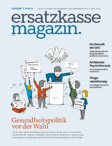 Titelblatt ersatzkasse magazin. 7./8.2013