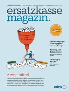 Titelblatt ersatzkasse magazin. 9./10.2014