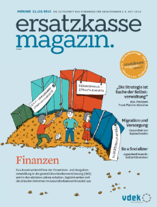Titelblatt ersatzkasse magazin. 11./12.2015