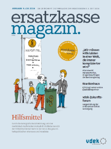 Titelblatt ersatzkasse magazin. 9./10.2016