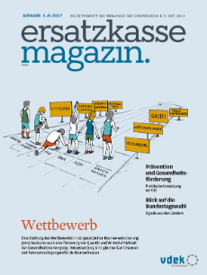 Titelblatt ersatzkasse magazin. 5./6.2017