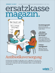 Titelblatt ersatzkasse magazin. 7./8.2017