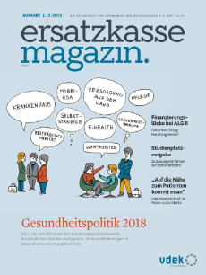 Titelblatt ersatzkasse magazin. 1./2.2018 Titelblatt ersatzkasse magazin. 1./2.2018