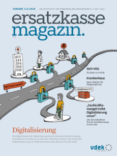 Titelblatt ersatzkasse magazin. 5./6.2018