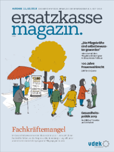 Titelblatt ersatzkasse magazin. 11.12.2018 Titelthema Fachkräftemangel Titelblatt ersatzkasse magazin. 11.12.2018 Titelthema Fachkräftemangel