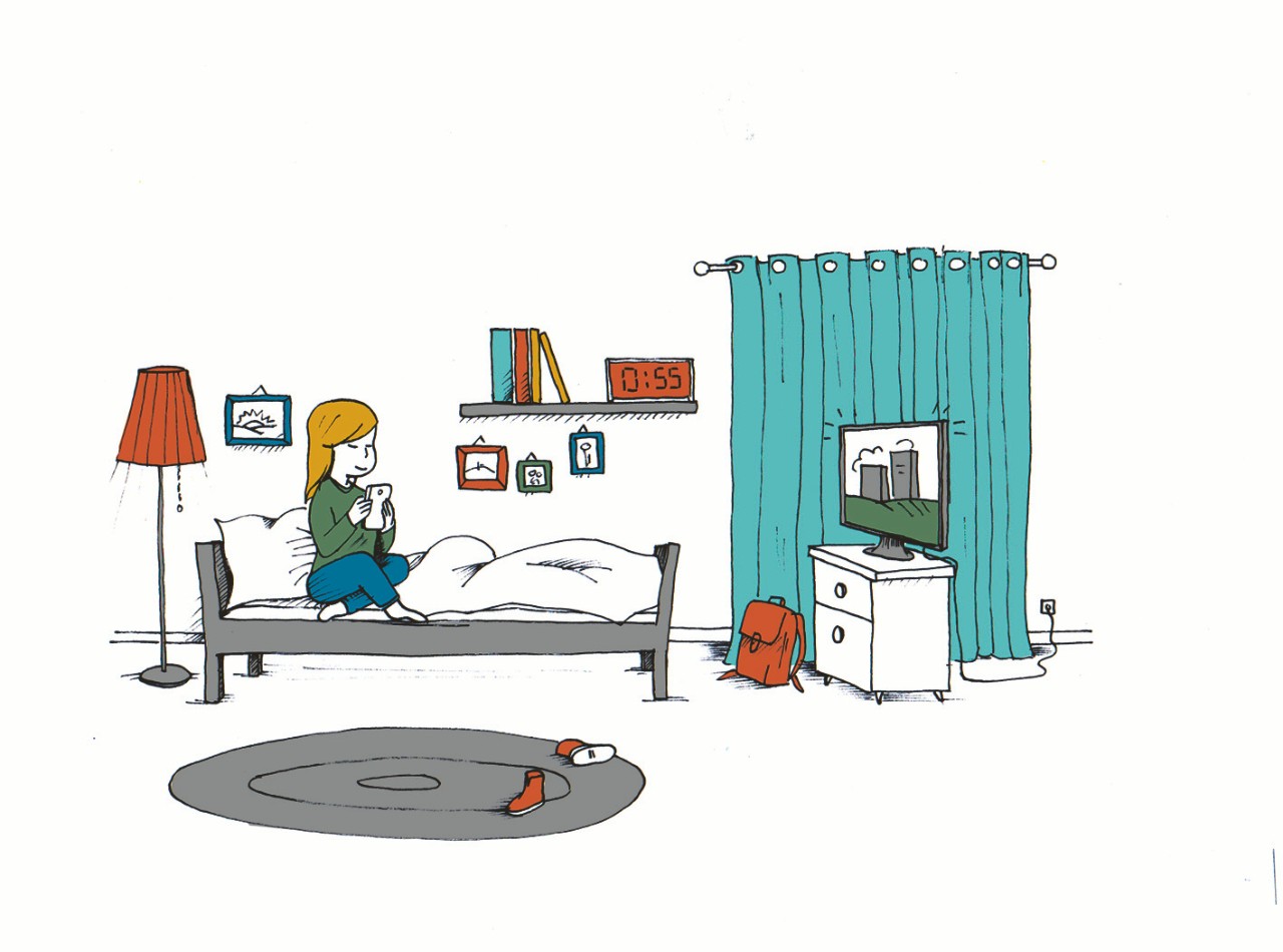 Illustration: Schlafmangel bei Schülern Illustration: Schlafmangel bei Schülern