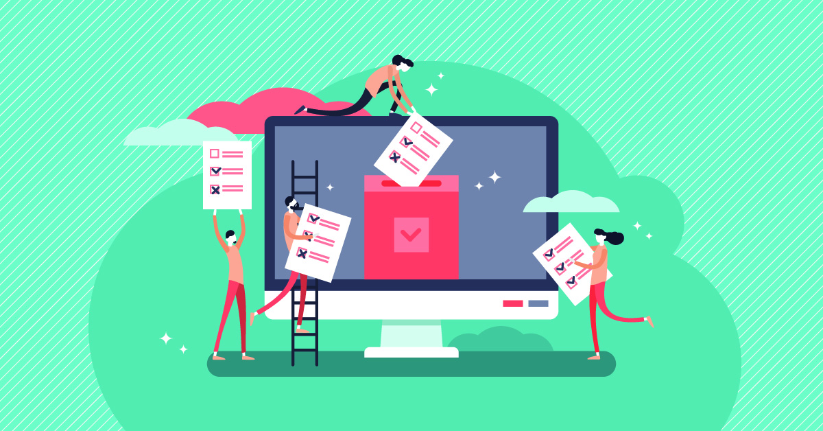 Illustration: Online-Wahlen
