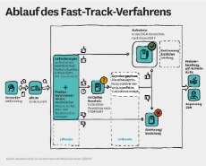 Grafik: Ablauf Fast-Track-Verfahren