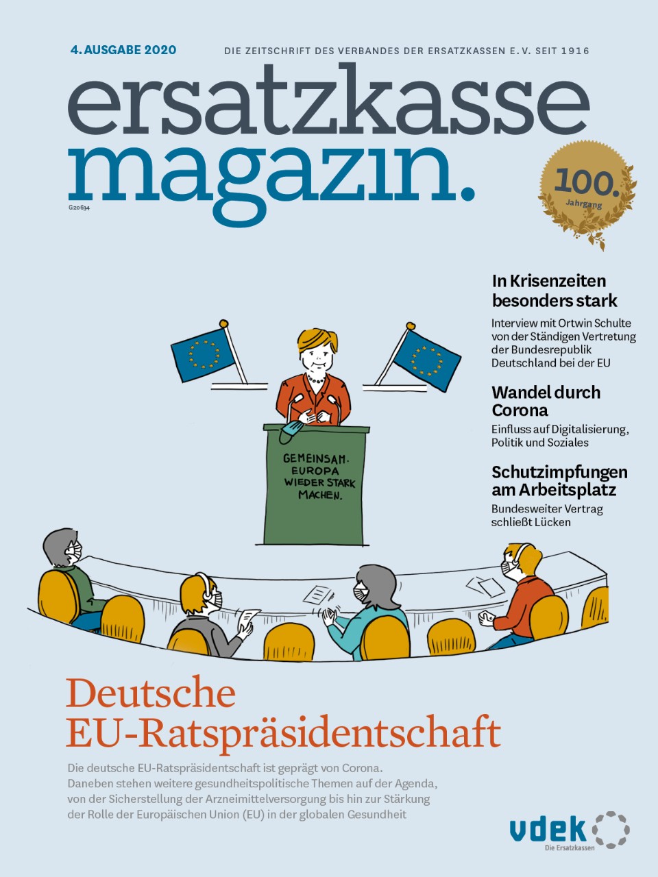 Titelblatt ersatzkasse magazin. 4. Ausgabe 2020 Titelblatt ersatzkasse magazin. 4. Ausgabe 2020