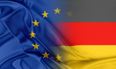 Flagge Europäische Union und Deutschland