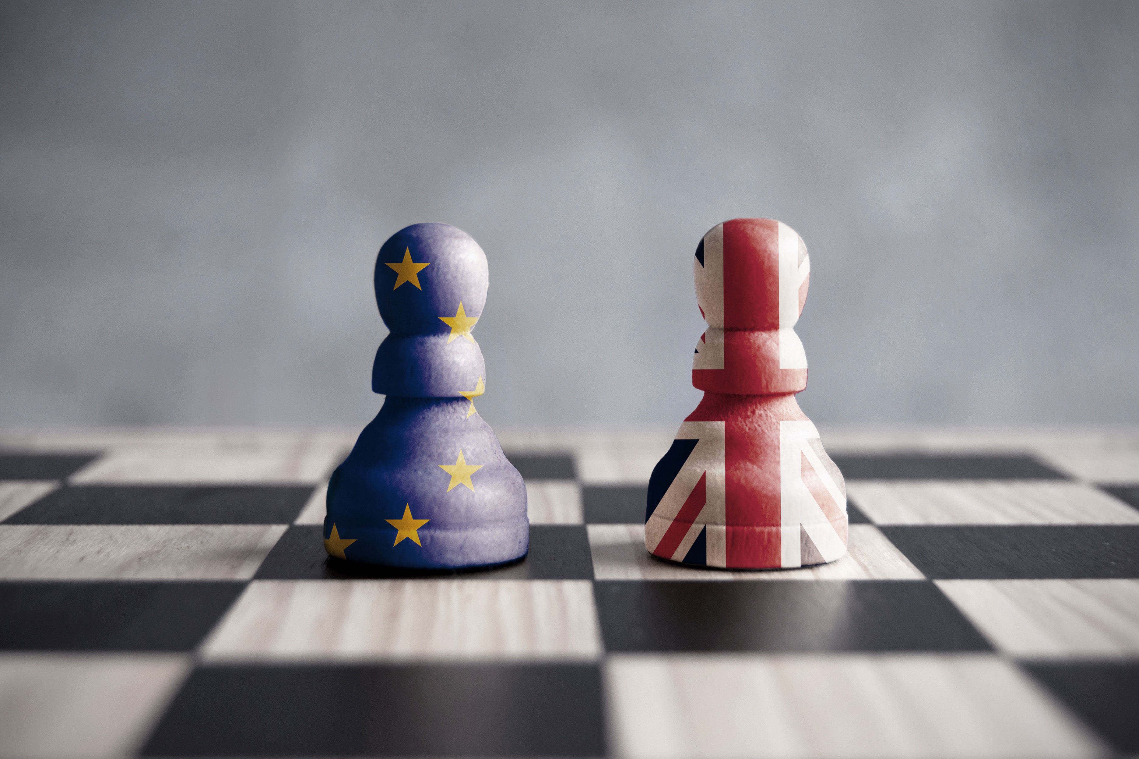 Brexit: Figuren auf einem Schachbrett