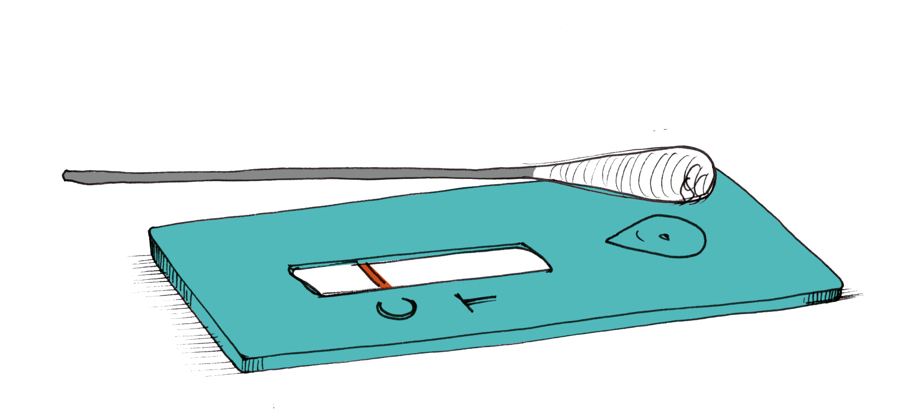 Illustration: Corona-Selbsttest Illustration: Corona-Selbsttest