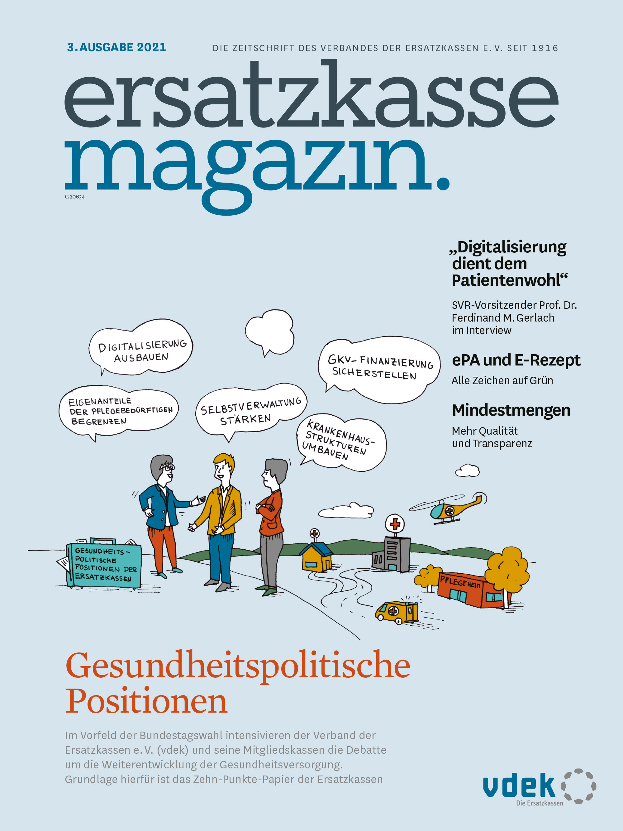 Titelblatt ersatzkasse magazin 3. Ausgabe 2021