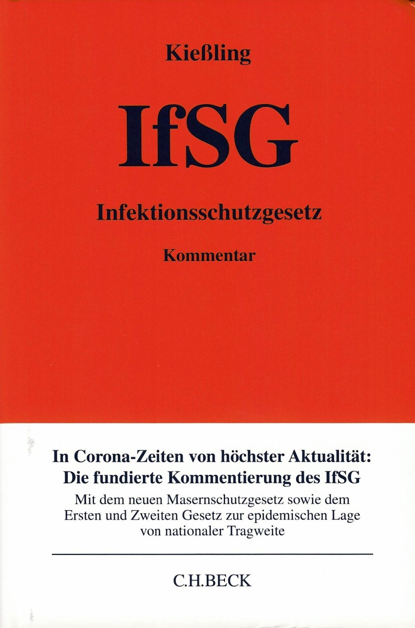 Buchcover: Infektionsschutzgesetz - Kommentar Buchcover: Infektionsschutzgesetz - Kommentar