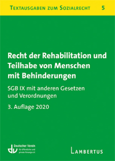 Buchcover: Recht der Rehabilitation und Teilhabe von Meschen mit Behinderungen