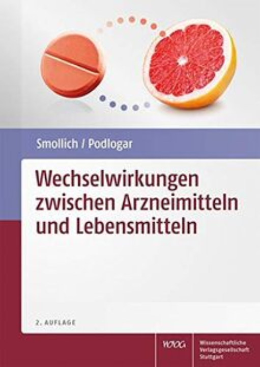 Buchcover: Wechselwirkungen zwischen Arzneimitteln und Lebensmitteln Buchcover: Wechselwirkungen zwischen Arzneimitteln und Lebensmitteln