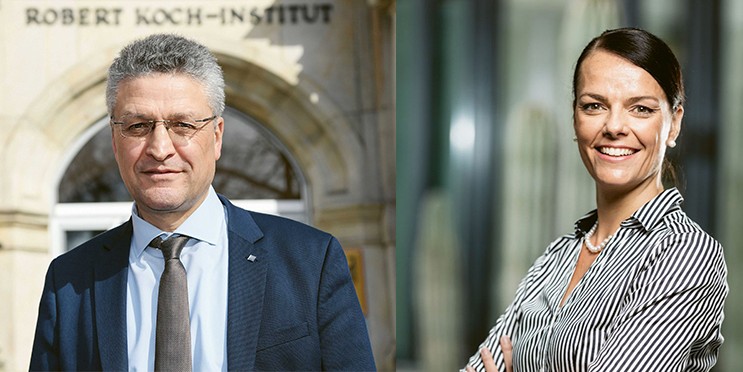 Prof. Dr. Lothar Wieler (RKI) und Dr. Katharina Ladewig (ZKI-PH) Prof. Dr. Lothar Wieler (RKI) und Dr. Katharina Ladewig (ZKI-PH)
