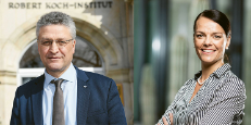 Prof. Dr. Lothar Wieler (RKI) und Dr. Katharina Ladewig (ZKI-PH)