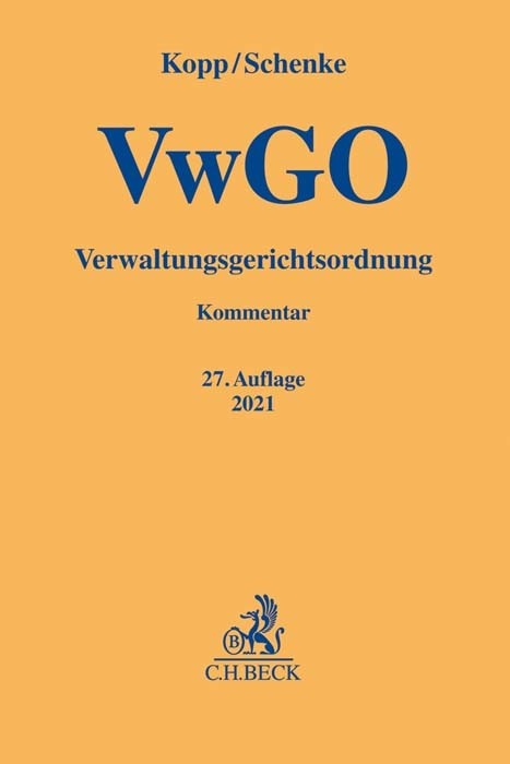Buchcover: VwGO – Verwaltungsgerichtsordnung Buchcover: VwGO – Verwaltungsgerichtsordnung